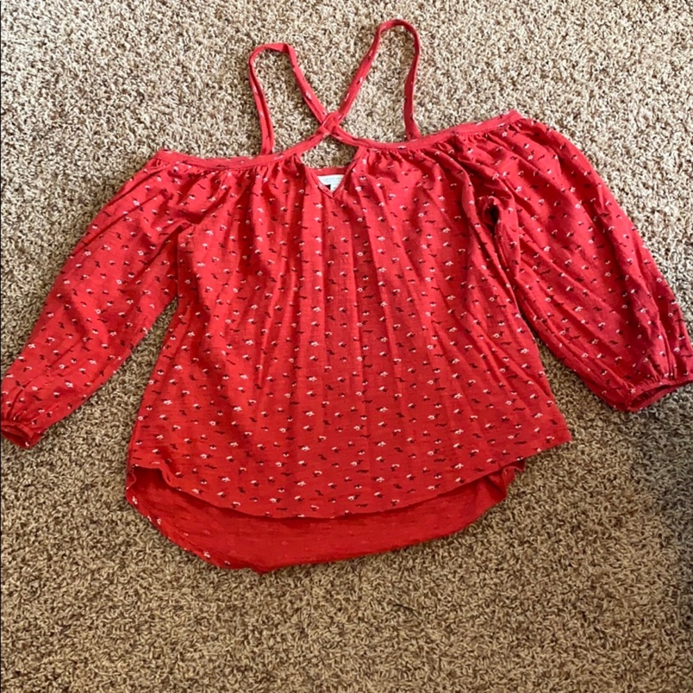 Lucky brand off the shoulder blouse